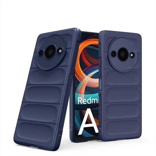 Pikkme Redmi A3 ZigZag Back Cover (Blue)