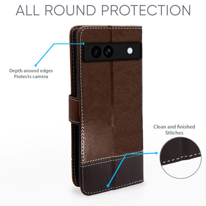 Pikkme brown & coffee mobile flip cover for Google Pixel 7A – photo 3