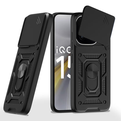 Pikkme black D10 Camera Shield mobile cover for iQOO 15 5G/360