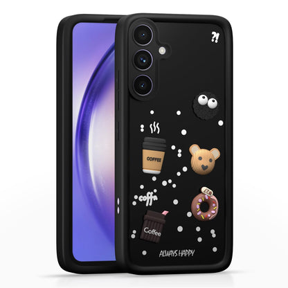 Pikkme  sama545g Cute Fun Cartoon 3D Bear Silicone Back Cover - Black