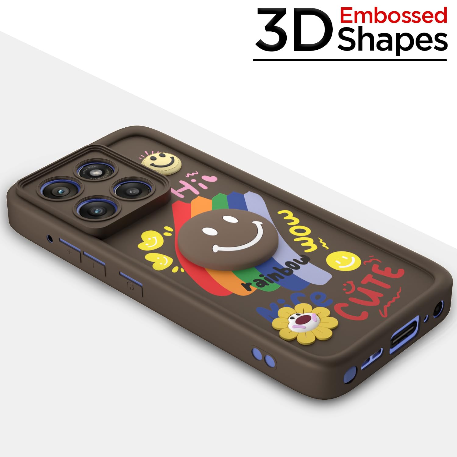 Pikkme Moto Edge 60 Soft Silicone brown back cover – photo 3