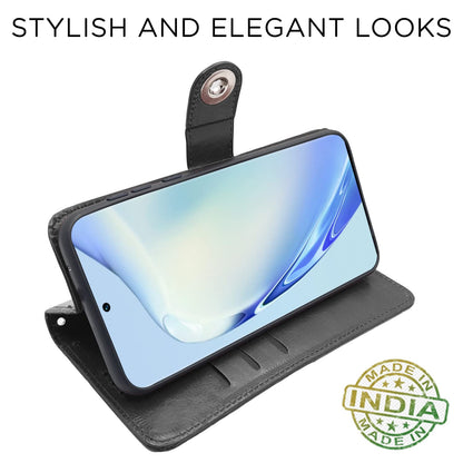 Pikkme Vivo V27/V27 Pro 5G Button black flip cover – photo 5