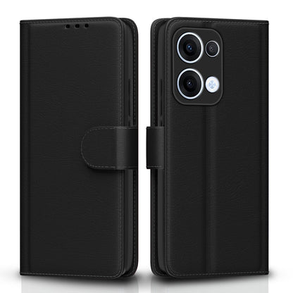 Black wallet flip cover for Oppo Reno 13 5G – Pikkme