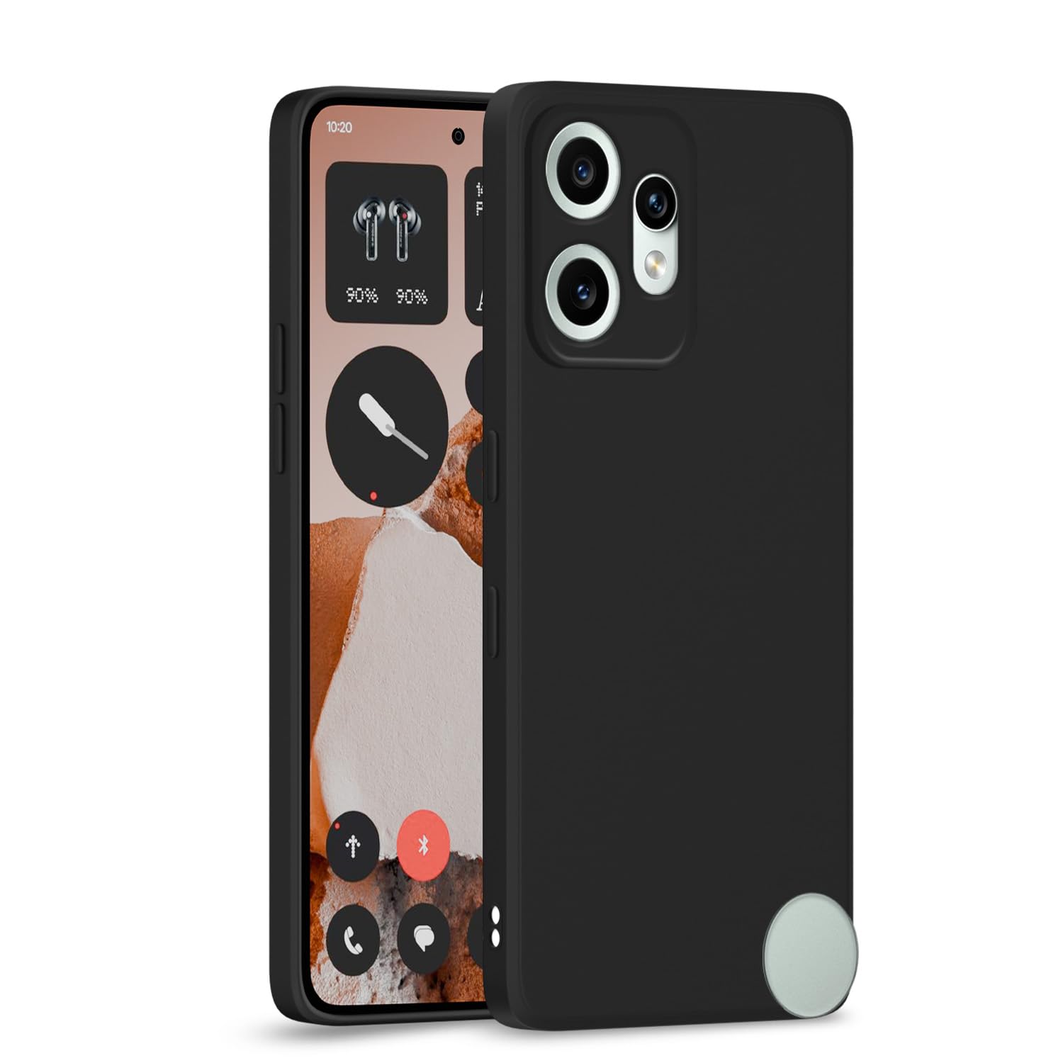 Pikkme CMF by Nothing Phone 2 Pro 5G Liquid Silicone Back Cover (Black)