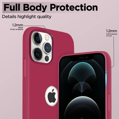 Pikkme rose red mobile cover for iPhone 12 Pro Max – photo 3