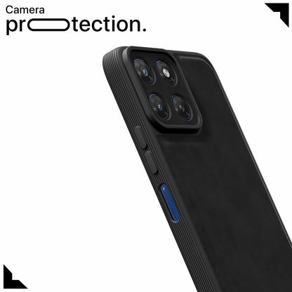 Moto G37 5G Leather mobile back cover in black by Pikkme – photo 5