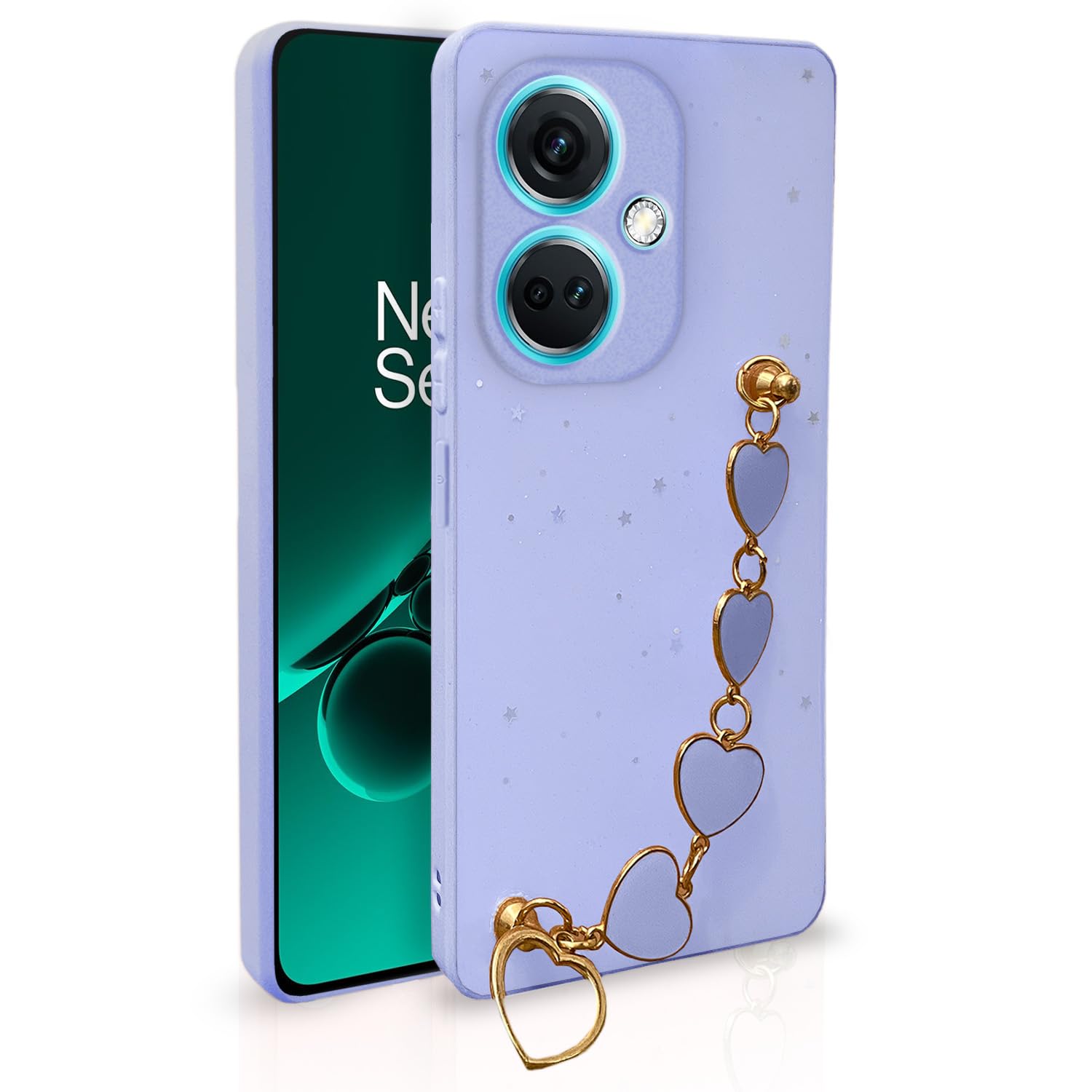 Pikkme OnePlus Nord CE 3 5G Chain purple phone cover