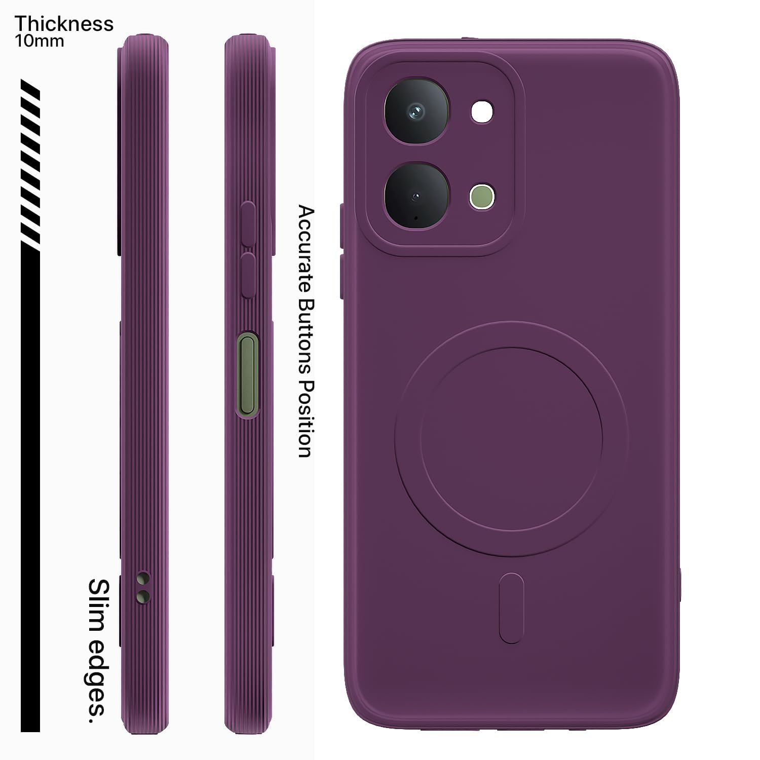 Purple mobile back cover for Vivo T5x/Y51 Pro/iQOO Z11x 5G – Pikkme – photo 3