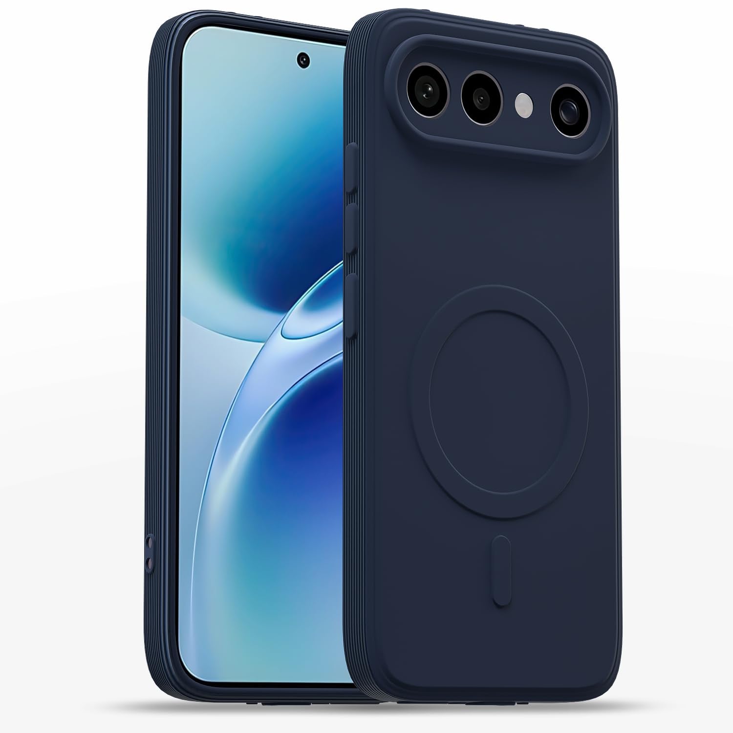 Pikkme blue MagSafe mobile cover for Vivo X300 FE 5G