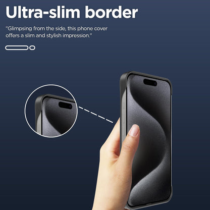 iPhone 15 Pro Max Frameless mobile back cover in black by Pikkme – photo 2