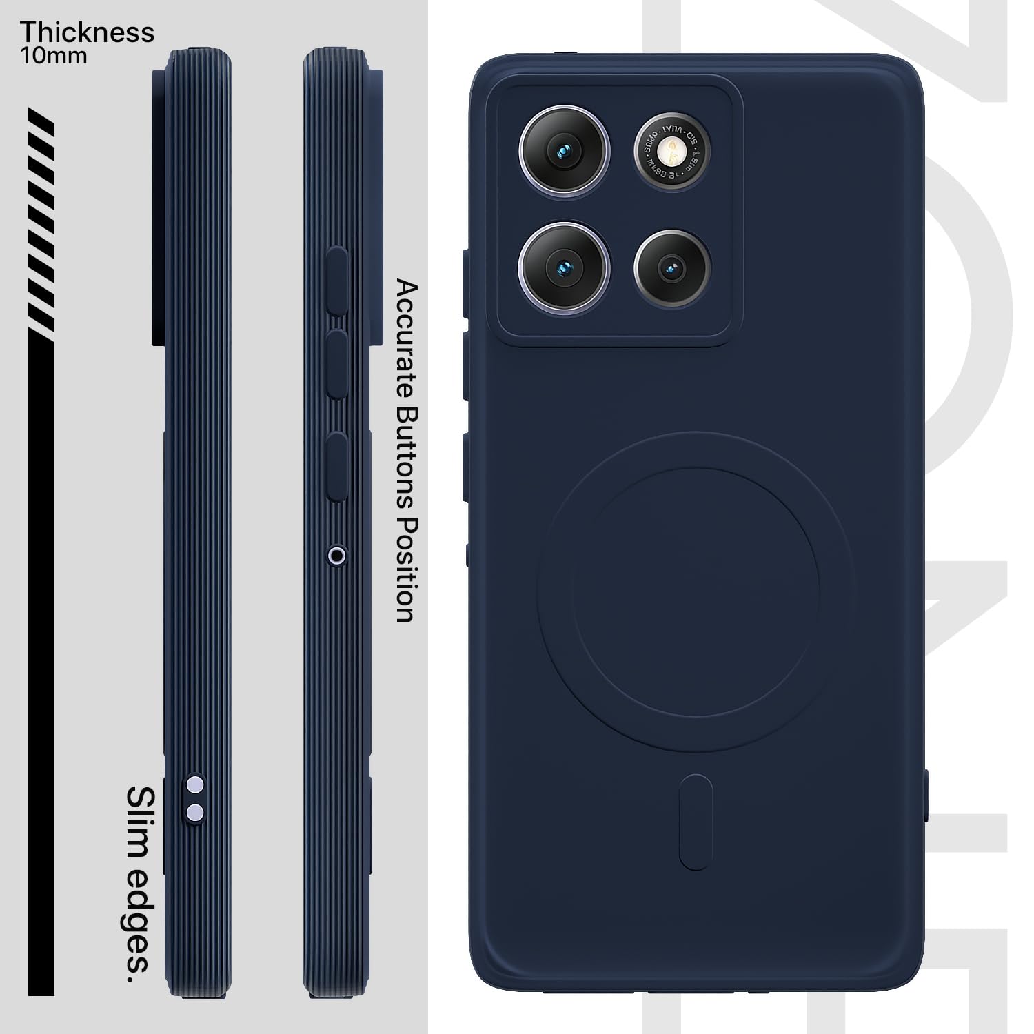 Pikkme Moto G86 Power 5G MagSafe blue back cover – photo 3