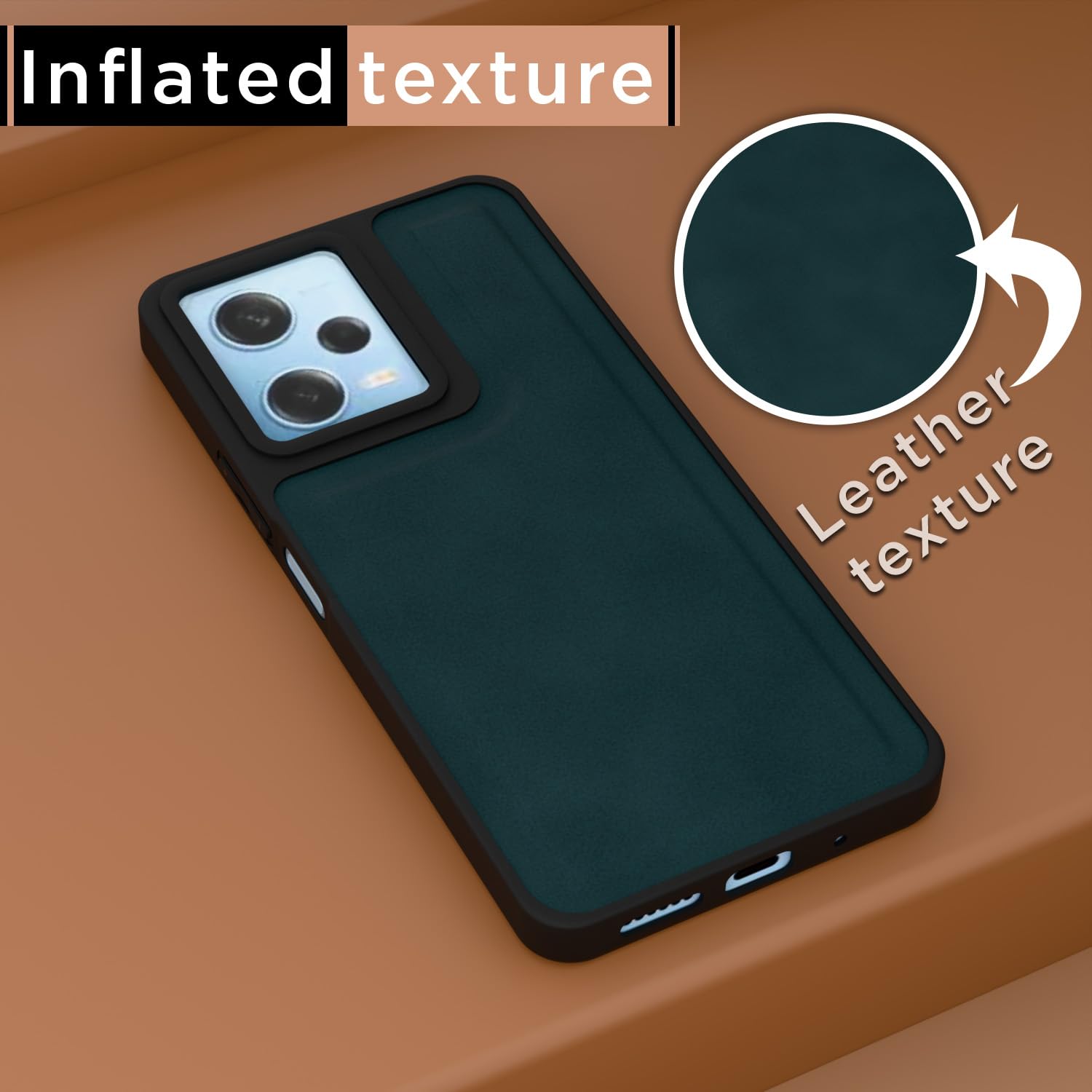 Redmi 12/Poco M6 Pro 5G Leather phone cover in green by Pikkme – photo 2
