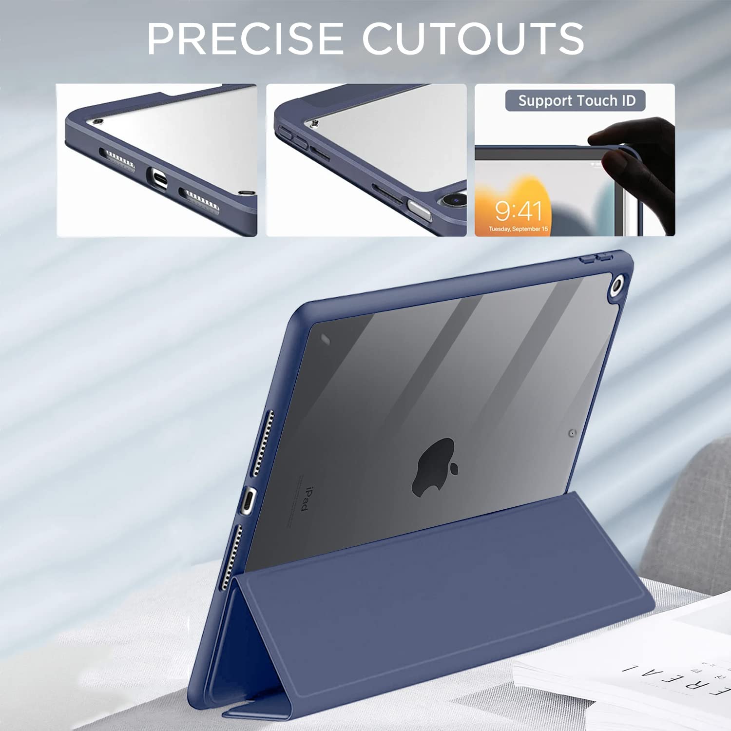 Pikkme iPad dark blue flip cover – photo 3