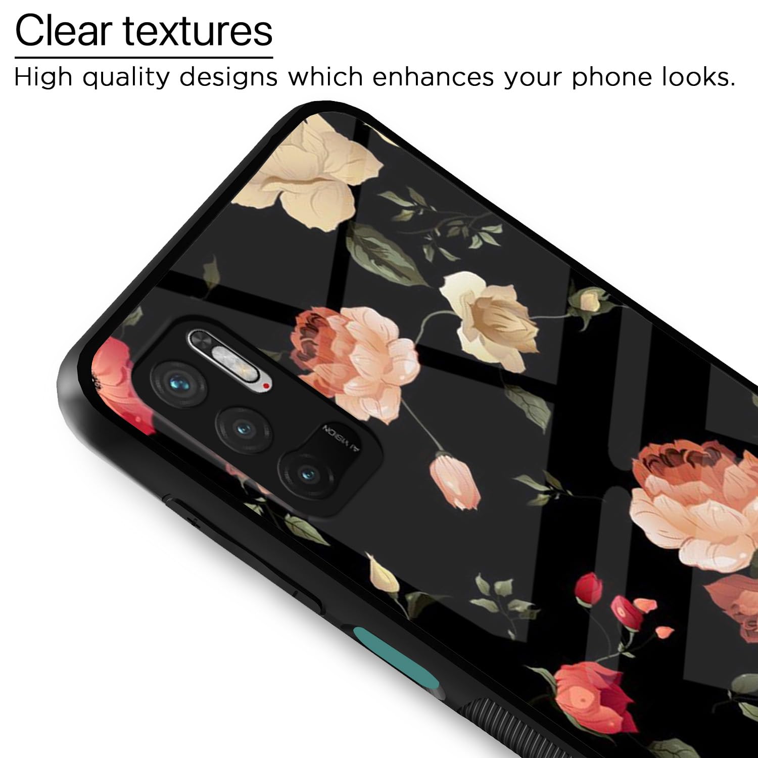 Pikkme Flower mobile back cover for Redmi Note 10T/Poco M3 Pro 5G – photo 4