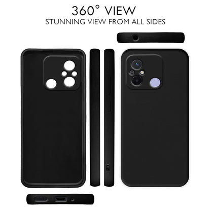 Pikkme Redmi 12C/Poco C55 Liquid Silicone black mobile cover – photo 2
