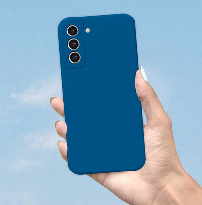 Pikkme Samsung Galaxy S21 FE 5G Soft Matte Silicone Shockproof Case | Blue