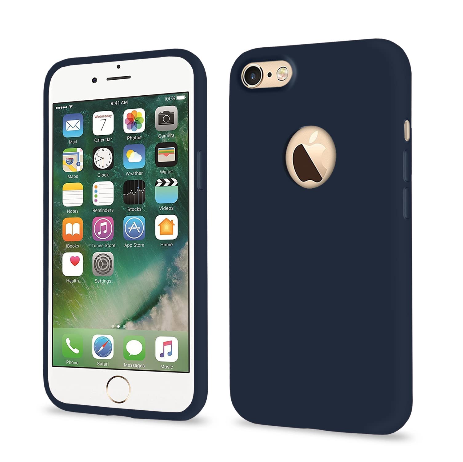 Pikkme iPhone 6/6S Soft Silicone dark blue mobile cover