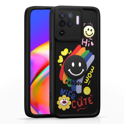 Black Soft Silicone phone cover for Oppo F19 Pro – Pikkme