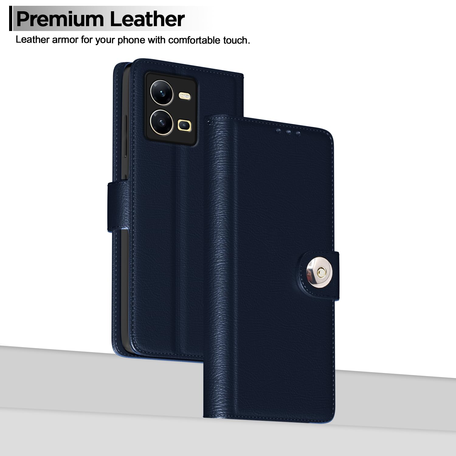 Pikkme Vivo V25 5G blue wallet flip cover – photo 2