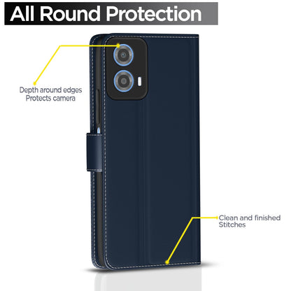 Pikkme blue mobile flip cover for Moto G34/G45 5G – photo 4
