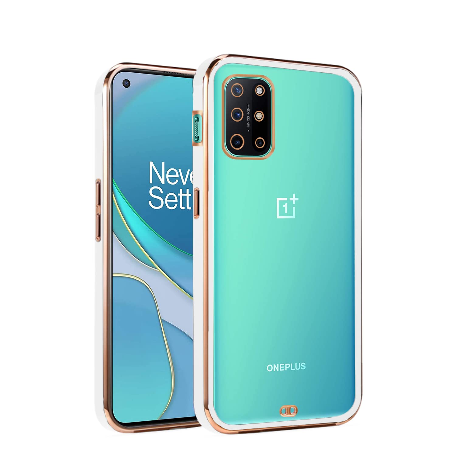 Pikkme OnePlus 8T white mobile back cover