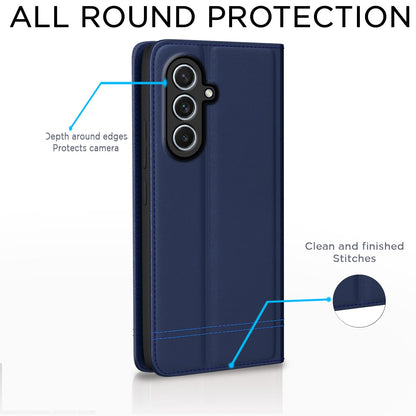 Blue Magnetic wallet flip cover for Samsung A03s – Pikkme – photo 4