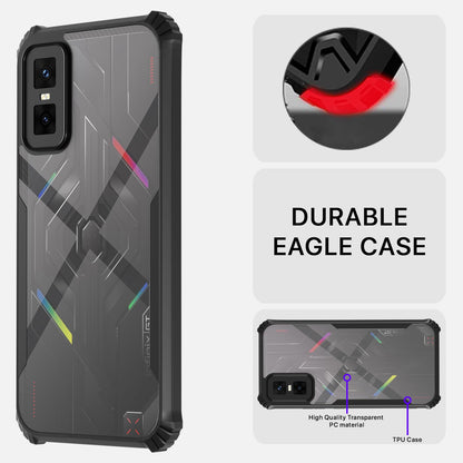 Pikkme Infinix GT 30 Pro 5G Eagle Crystal Clear Transparent Back Cover (Black)