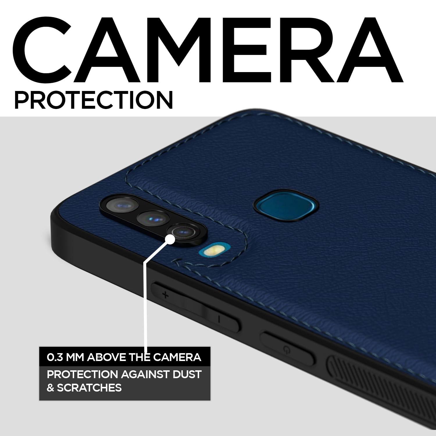 Vivo Y12/Y15/Y17/U10 Leather mobile cover in blue by Pikkme – photo 3