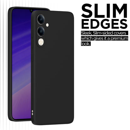Black Matte back cover for iQOO Z10 Lite 5G/Vivo T4 Lite 5G/Y19 5G/Y19e/Y04 4G/Y29s 5G – Pikkme – photo 6