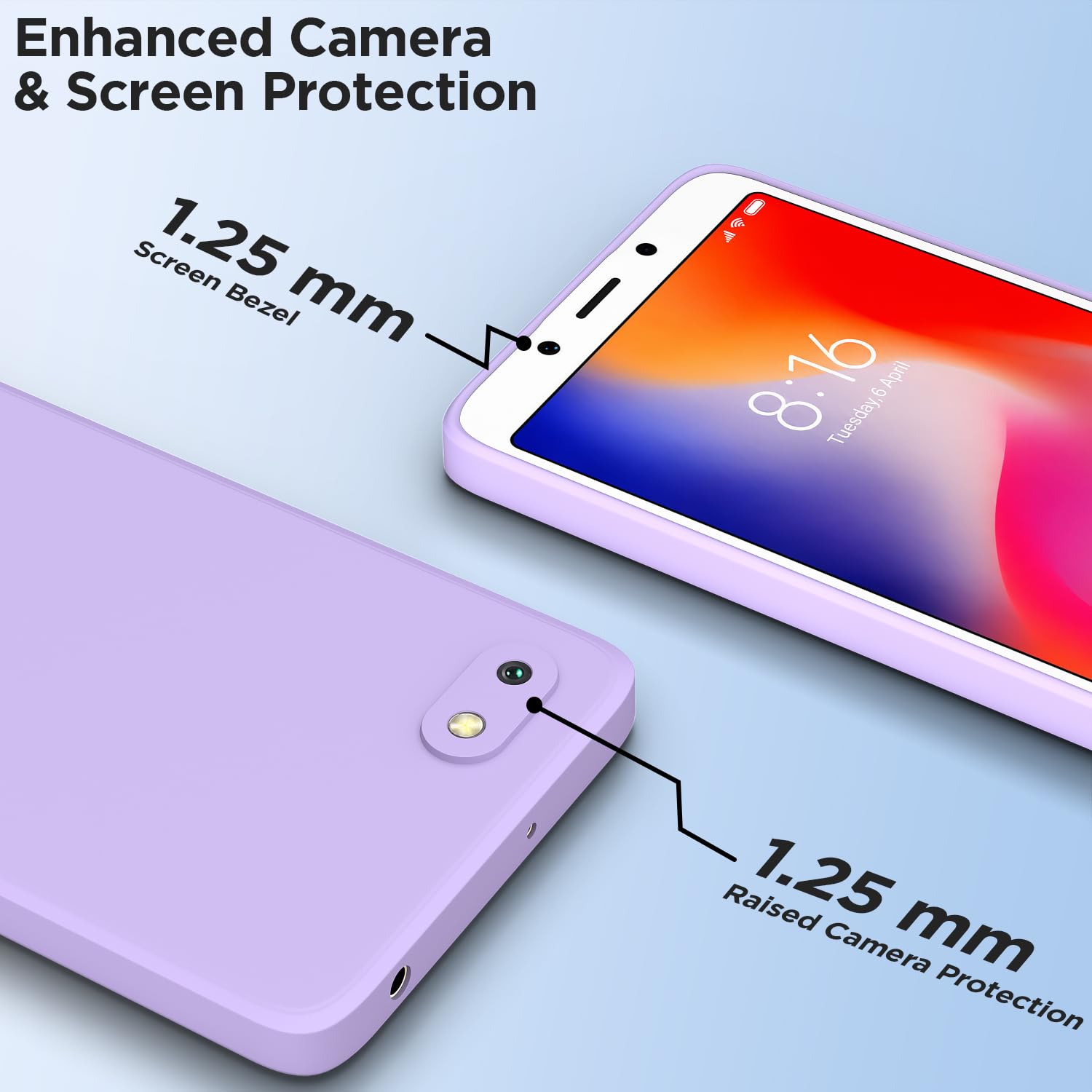 Purple Matte phone cover for Redmi 6A – Pikkme – photo 2