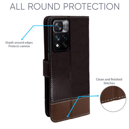 Pikkme Mi 11i 5G/11i coffee & brown flip case – photo 4