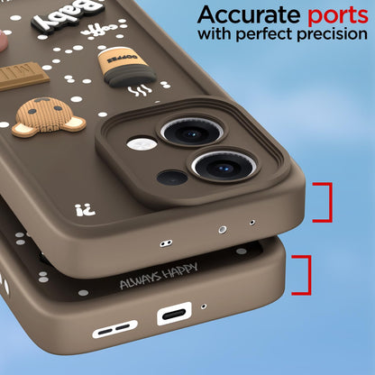 Brown Silicone back cover for Oppo Reno 13 5G/3D – Pikkme – photo 4