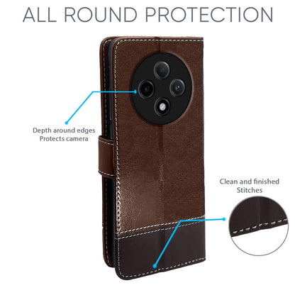 Brown & coffee flip case for Oppo F27 Pro Plus 5G – Pikkme – photo 2
