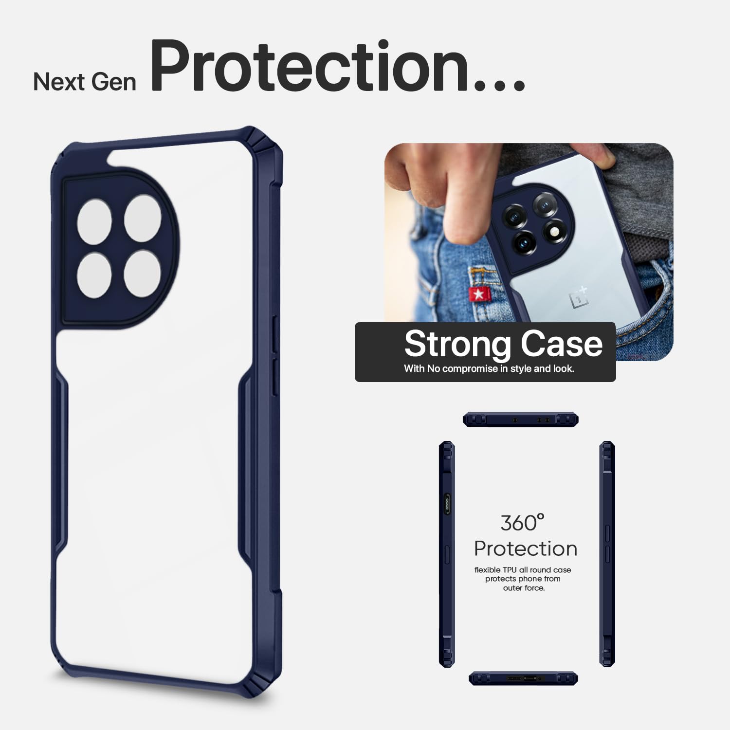 Pikkme blue back cover for OnePlus 11R 5G – photo 6