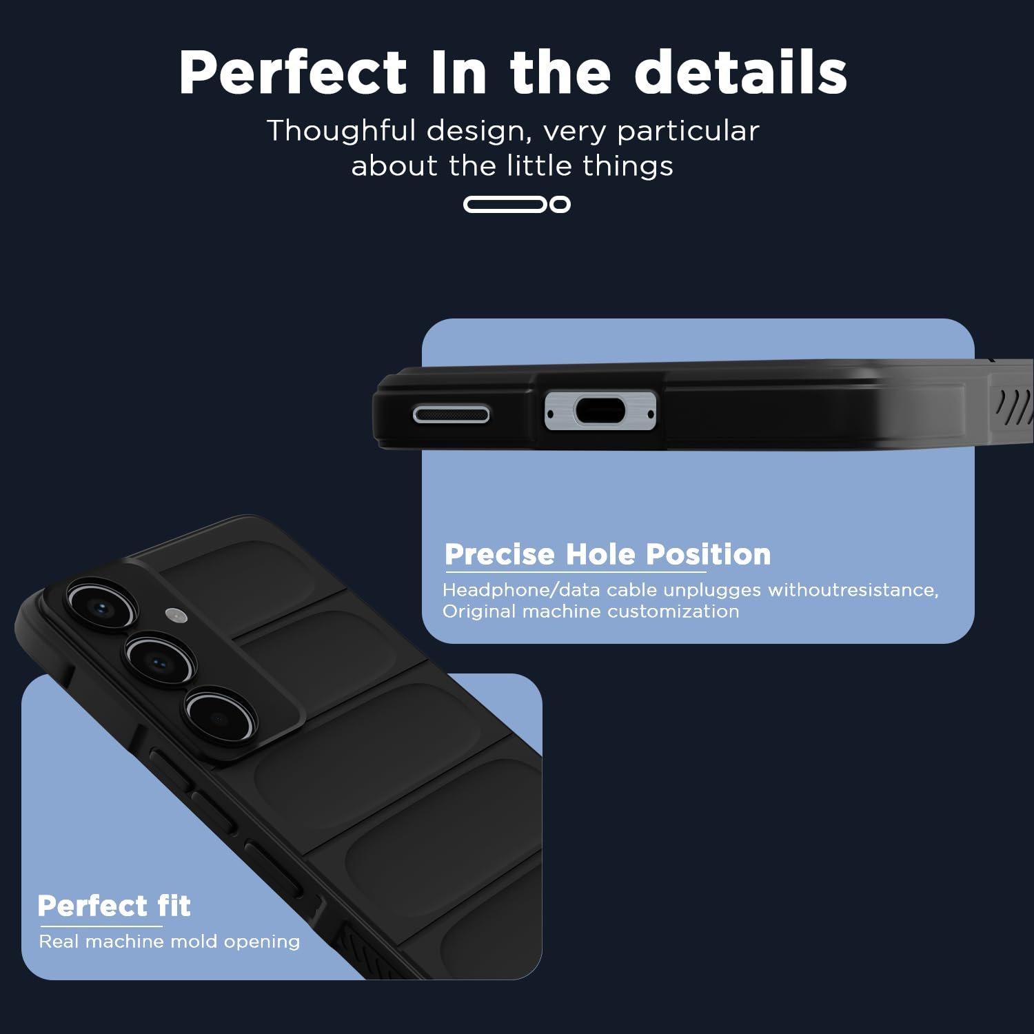 Black phone cover for Samsung A55 5G – Pikkme – photo 2