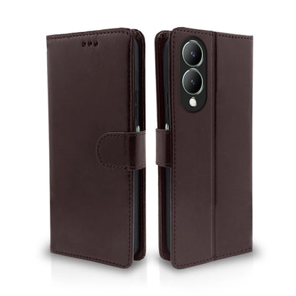 Vivo Y17s mobile flip cover in coffee by Pikkme