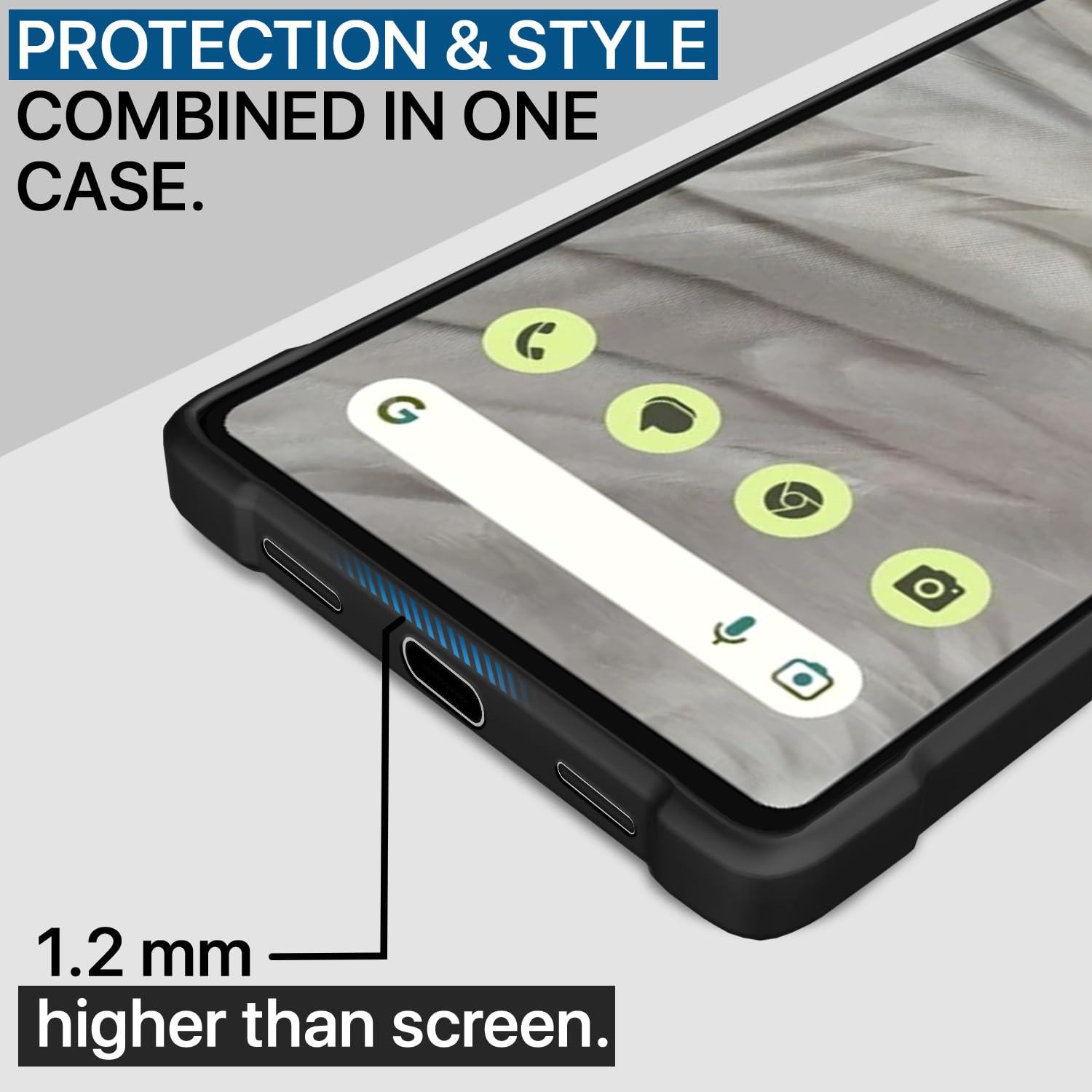 Pikkme black back cover for Google Pixel 7A – photo 5