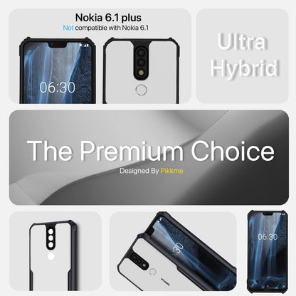 Pikkme Nokia 6.1 Plus Hybrid black mobile back cover – photo 2