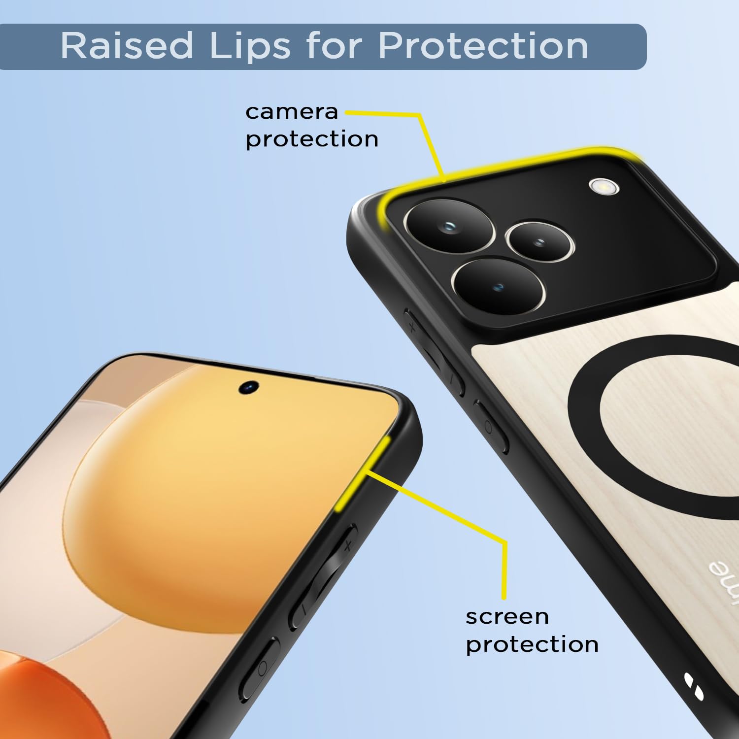 Pikkme black mag-safe phone cover for Realme P4 Pro 5G – photo 4