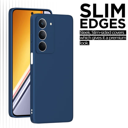 Pikkme Realme P3x 5G Soft Matte Silicone Shockproof Case (Blue)