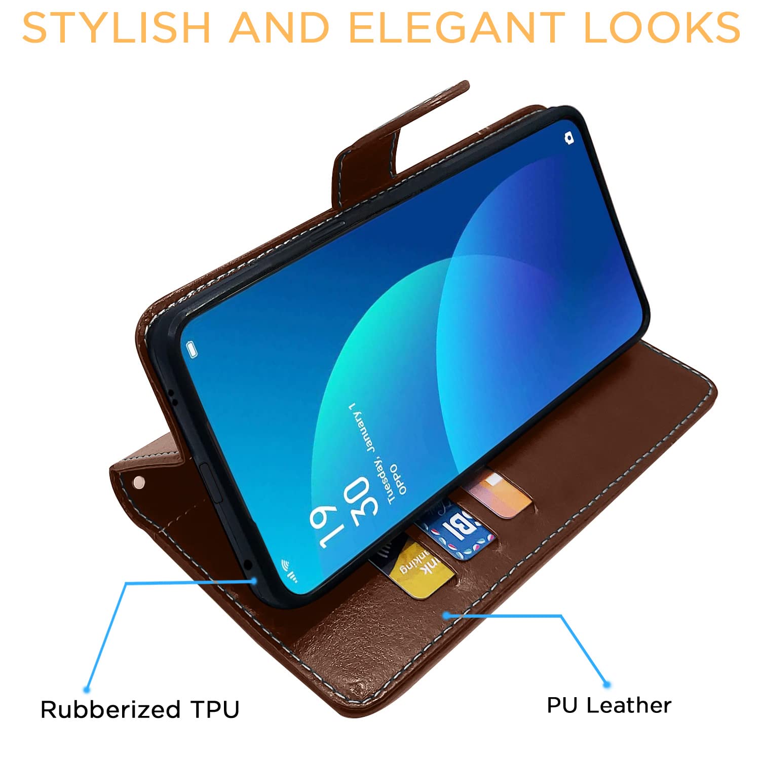 Brown & coffee flip cover for Oppo F11 Pro – Pikkme – photo 5