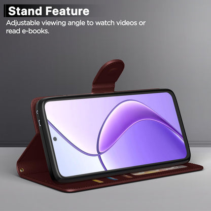 Pikkme brown Wallet wallet flip cover for Realme Narzo 70x 5G/N65/13/12/12X 5G/C65 – photo 3