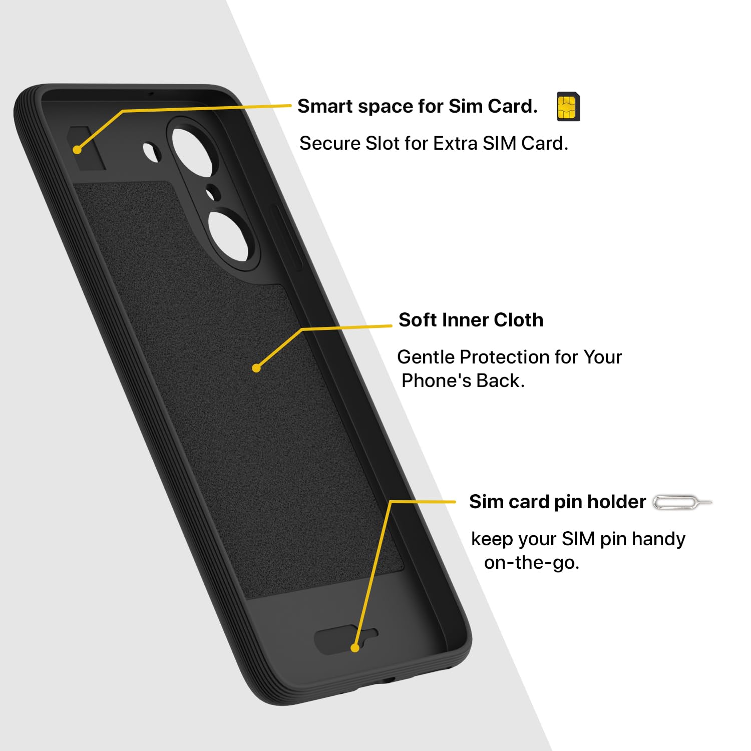 Pikkme black Silicone mobile cover for OnePlus Nord CE 5 5G – photo 6