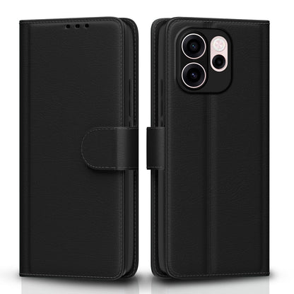 Pikkme black wallet flip cover for Oppo Reno 15C 5G