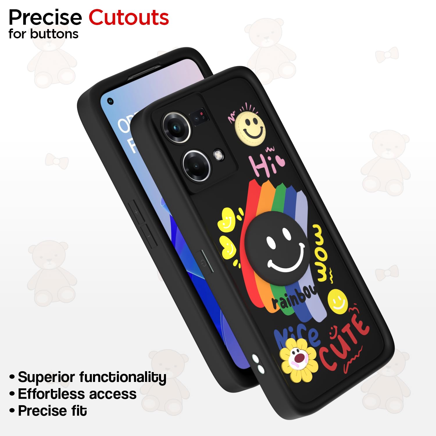 Pikkme Oppo F21 Pro 4G black mobile cover – photo 6