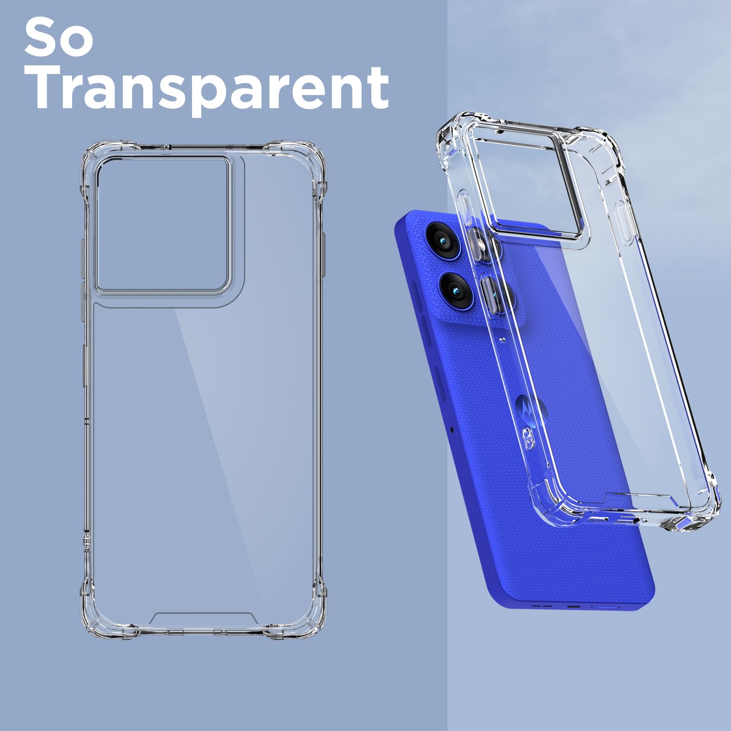 Moto Edge 60 Pro 5G back cover in transparent by Pikkme – photo 2