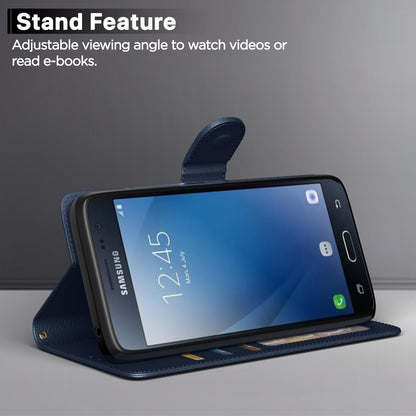 Pikkme Samsung J2 2016 blue wallet flip cover – photo 3