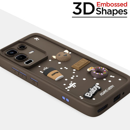 Pikkme Infinix Note 50s 5G/3D brown mobile cover – photo 3