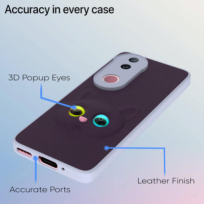 Pikkme Vivo V 50 5G Kitty Back Cover (Purple)