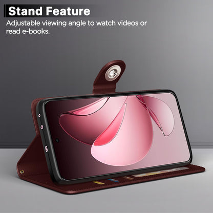 Pikkme Oppo Reno 13 Pro 5G brown flip case – photo 3
